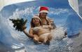 Krytý plavecký bazén v době vánočních svátků